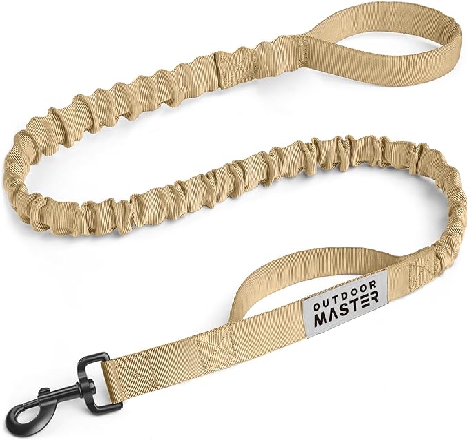 Short tan leash used for a house leash when training puppies.