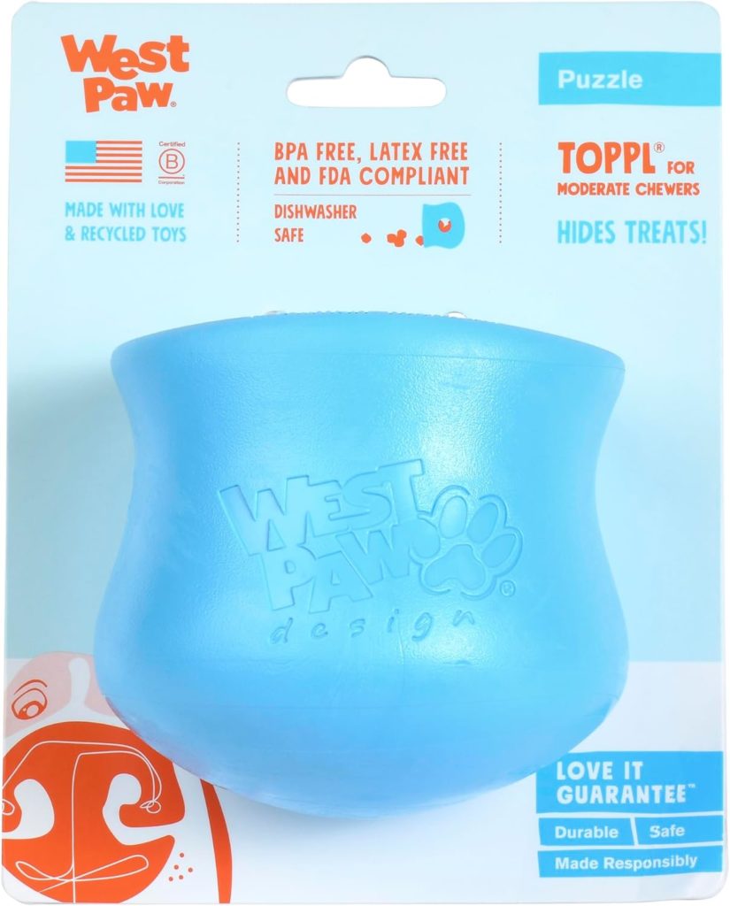 Blue West Paw Toppl Dog Toy